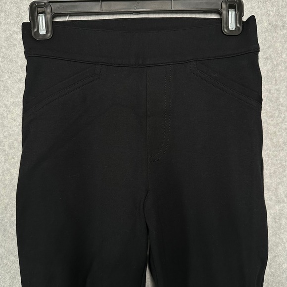 Spanx The Perfect Pant Slim Straight Black Ponte Pull On Trousers Womens XS - Picture 2 of 8